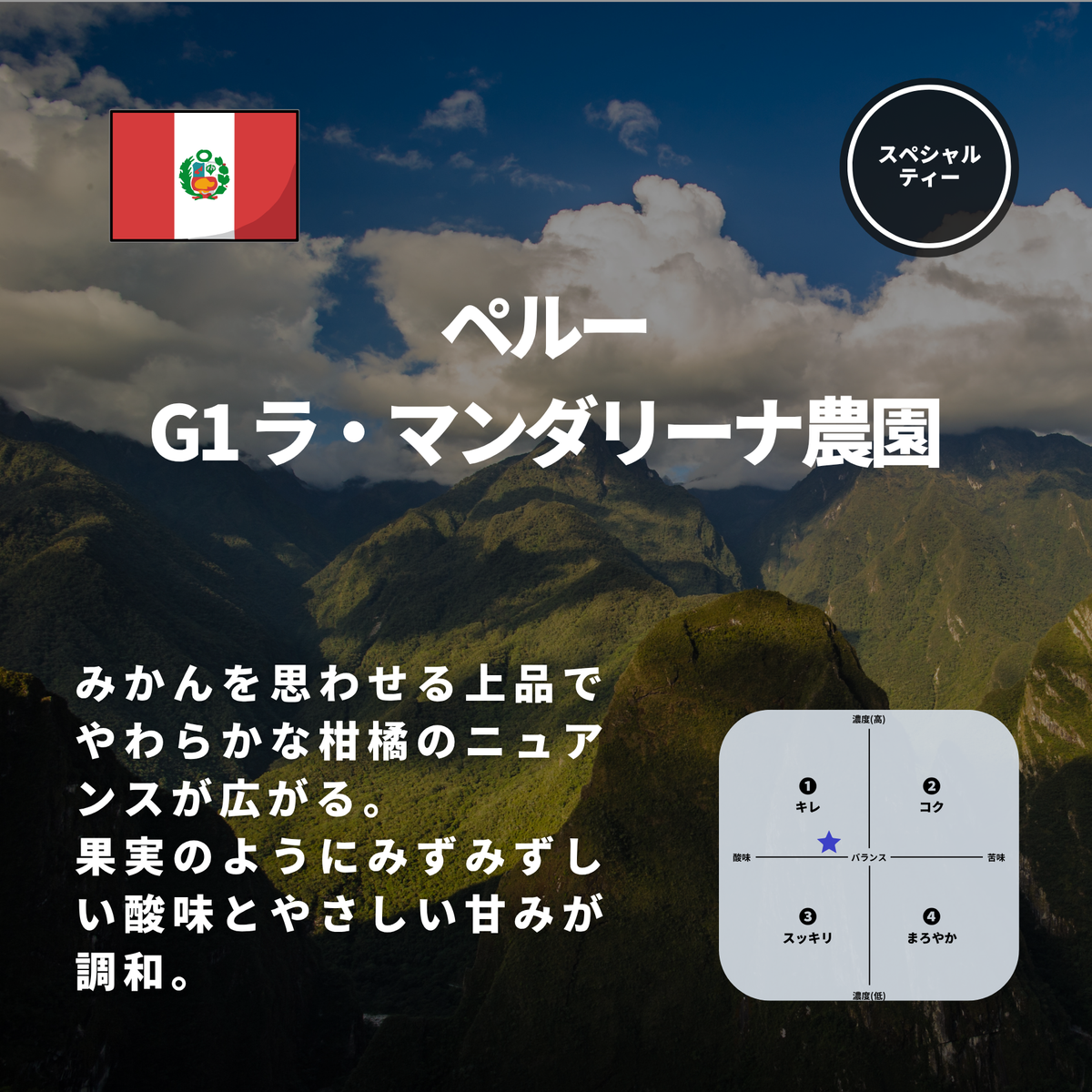 ペルー G1 ラ・マンダリーナ農園