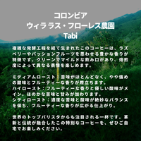 コロンビア ウィラ ラス・フローレス農園 Tabi