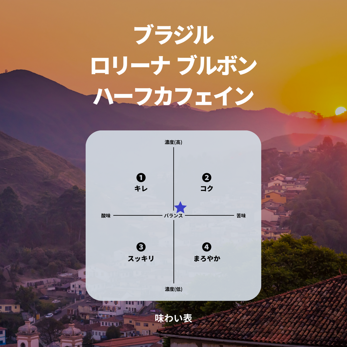 ブラジル ロリーナ ブルボン ハーフカフェイン